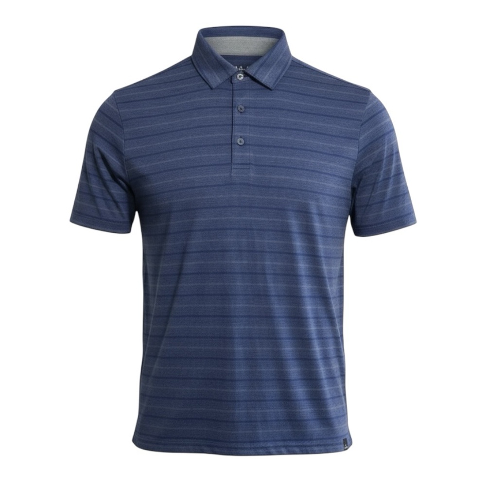 🔆 PRANA Blue Striped Polo (XS) ♻️ Eco Conscious Street Prep